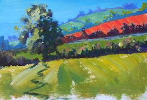 The Sunday Art Show - Ten Minute Painting Landscape Real Time - English Countryside